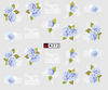 A307-312 Flower Water Nail Sticker