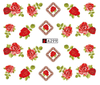 A295-300 Flower Water Nail Sticker