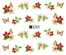 A289-294 Flower Water Nail Sticker