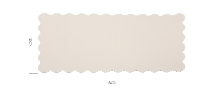 Silicone Table Mat Pad Wave Design Foldable Washable Pillow Hand Rests Holder