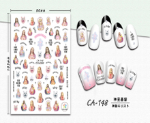 CA-148 3D Holy Christ Nail Sticker