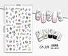 CA-304 3D Sketch Rose Nail Sticker