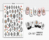 CA-161 3D Black Rose Border Nail Sticker