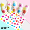 XF3007 3D Self Adhesive Flower Nail Art Sticker 