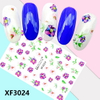 XF3024 3D Self Adhesive Flower Nail Art Sticker 