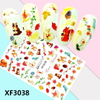 XF3038 3D Self Adhesive Animal Nail Sticker 