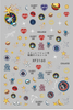 XF3160 3D Self Adhesive Planet Nail Sticker 