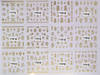 TY079-090 3D Gold God of Wealth Nail Art Sticker 