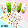 XF3073 3D Self Adhesive Fruit Nail Sticker 