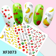 XF3073 3D Self Adhesive Fruit Nail Sticker 