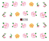 A193-198 Flower Water Nail Sticker