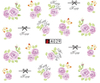A025-030 Flower Water Nail Sticker