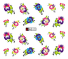 A019-024 Flower Water Nail Sticker