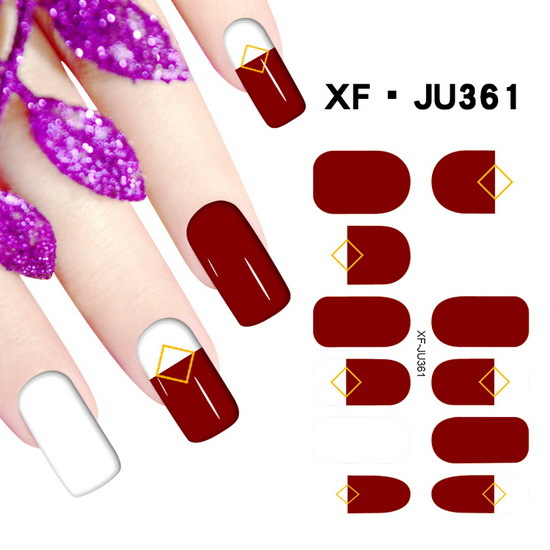 JU361 Full Cover Nail Polish Sticker 