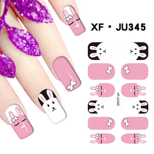 JU345 Full Cover Nail Polish Sticker 