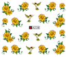 A235-240 Flower Water Nail Sticker