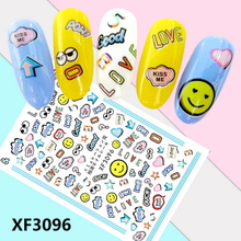 XF3096 3D Self Adhesive Nail Sticker 
