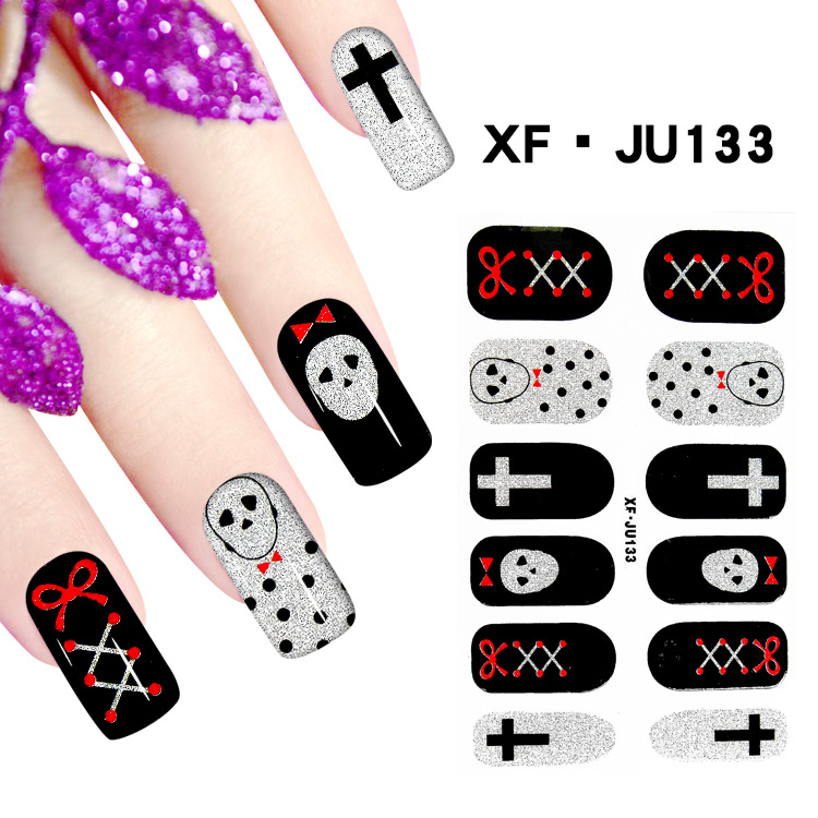 JU133 Full Cover Nail Polish Sticker 