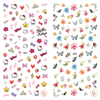 LY083-084 Thin 3D Hellokitty And Butterfly Nail Art Sticker