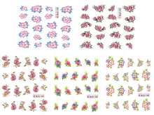 Flower Water Nail Sticker Nail Decal