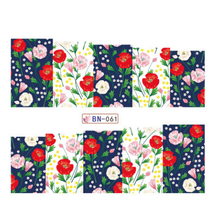 BN061-072 Flower Water Nail Sticker