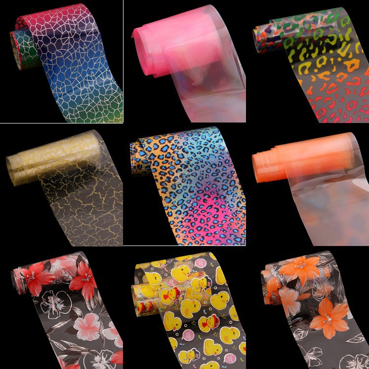 Nail Starry Flower Snowflake 48 Designs Transfer Foil Sticker 