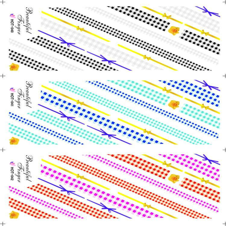 HOT040-042 Water Nail Sticker