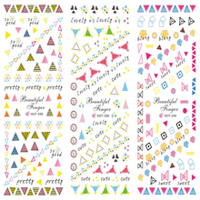HOT238-240 Triangle Water Nail Sticker