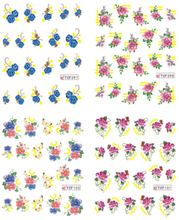 Flower Water Nail Sticker