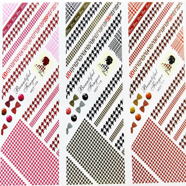 HOT109-111 Water Nail Sticker