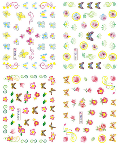 Flower Water Nail Sticker