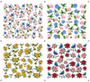 C005-008 Flowers Water Nail Sticker