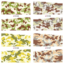 C124-127 Camouflage Water Nail Sticker