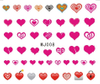 MJ007-012 Valentine's Day Water Nail Sticker