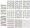 D133-143 Black Water Nail Sticker