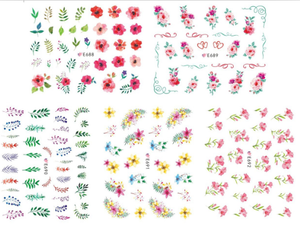 E688-E698 3D Flower Simulation Nail Art Sticker