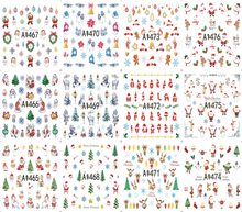 A1465-1476 Christmas Water Nail Sticker