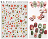 WG141-160 Cartoon Flower Christmas Nail Sticker