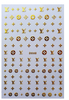 D040 LV Brand Logo 3D Nail Art Sticker 