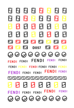 D057 Brand Logo 3D Nail Art Sticker 