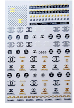 D050 Brand Logo 3D Nail Art Sticker 
