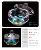 New Colorful AB Glass Nail Dappen Dish With Lid 
