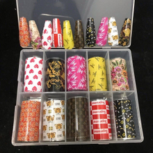 Brand Logo Nail Transfer Foil Set 