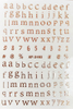XF3193 Rose Gold 3D Nail Art Sticker