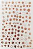 XF3195 Rose Gold 3D Nail Art Sticker