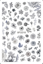 XF3210 3D Nail Art Sticker