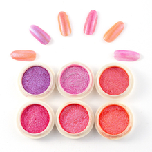 Super Bright Solid Color Electroplating Magic Mirror Nail Powder Set