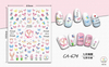 CA674 Butterfly Self-adhesive Nail Art Sticker