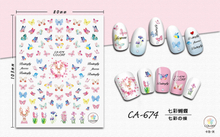 CA674 Butterfly Self-adhesive Nail Art Sticker