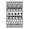 Dior Black & white color Brand Logo 3D Nail Art Sticker